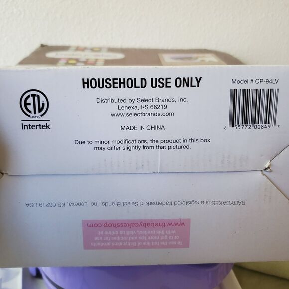 Babycakes Cake Pop Maker #CP-94LV, Stand, Filling Injector, Fork, Pop Sticks - Picture 8 of 16